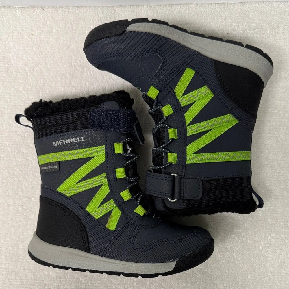Merrell Navy Baby Snow Crush Boots Size 7